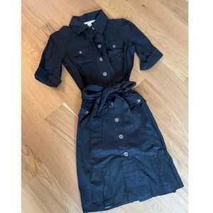 DvF tie waist shirt dress